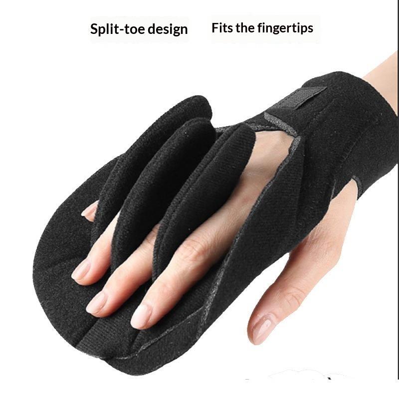 Padded Finger Separator Glove Pressure Relief Hand Contracture Pad Adjustable Palm Protector Ergonomic Fit For Elderly