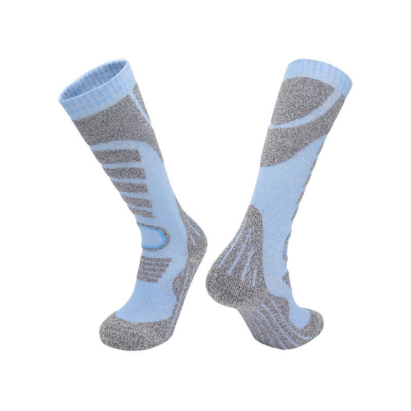 Children's and Adults' Merino Wool Winter Ski Socks - Thick, Warm, Towel Bottom, High-Top Snow Socks