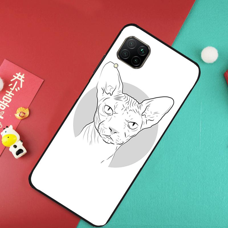 Sphinx Cat For Huawei Nova Y73 Y70 Y72 Y60 Y90 Y61 Y91 8i 7i 11i 12i 12s 9 10 SE P20 P30 P40 Lite Case