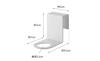 Yamazaki Smart Hanging Alcohol Sanitizer Bottle W5 X X for Entry Floating Product Number 5738 Holder, White, Approx. D9.5 H7cm, Doors, Disinfection,