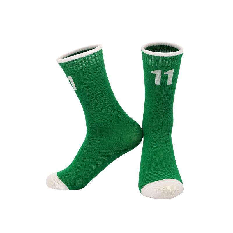 Summer Thin Children'S High-Top Basketball Socks Student Middle School Children'S Performance Star Number Socks Youth Sports Socks