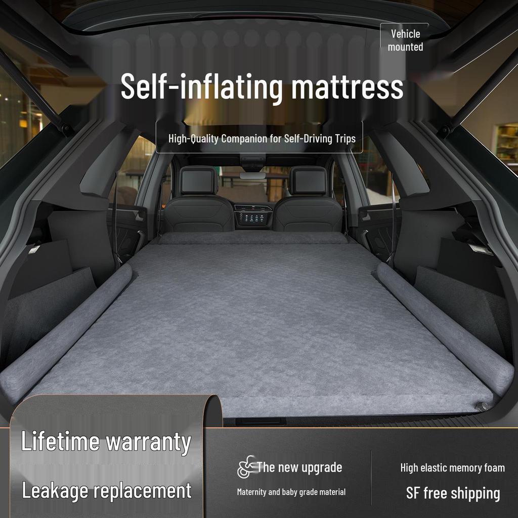 Car Inflatable Mattress for Trunk and Rear Seat - Suitable for SUVs, Foldable Sleeping Pad