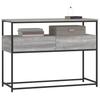 Console Table Gray Sonoma 100x40x75 Cm Particleboard