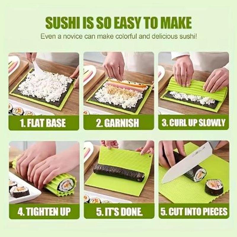 1pc Sushi Making Tool Sushi Roll Mat Seaweed Rice and Vegetable Roll Machine DIY Home Sushi Restaurant Party Kitchen Small Tool