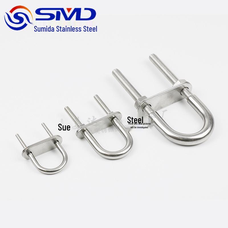 304 Stainless Steel U-Bolt with Nut & Washer for Marine/Yacht Rigging