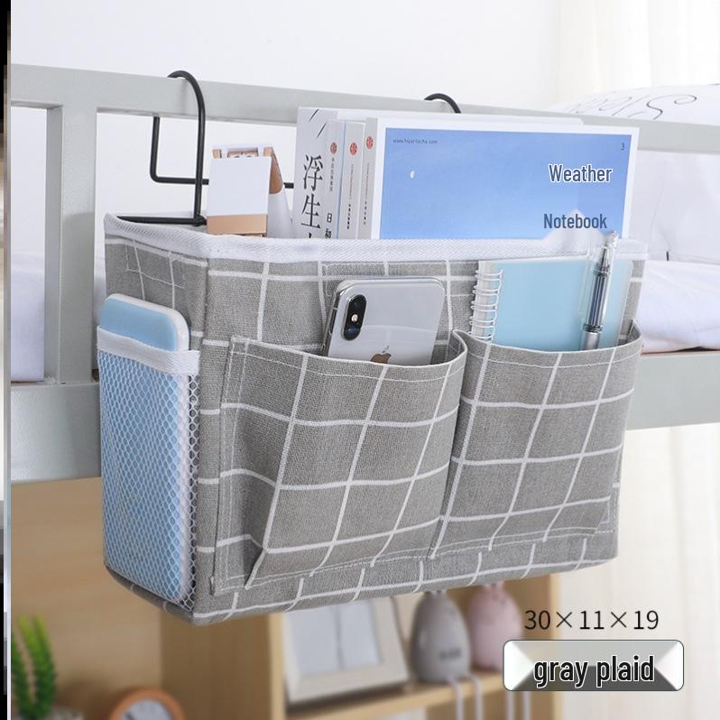 Nordic Creative Fabric Hanging Bedside Storage Bag - Bunk Bed Dormitory Organizer