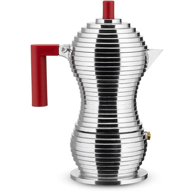 

Кофеварка Alessi Pulcina на 3 чашки красный (MDL02/3RFM)