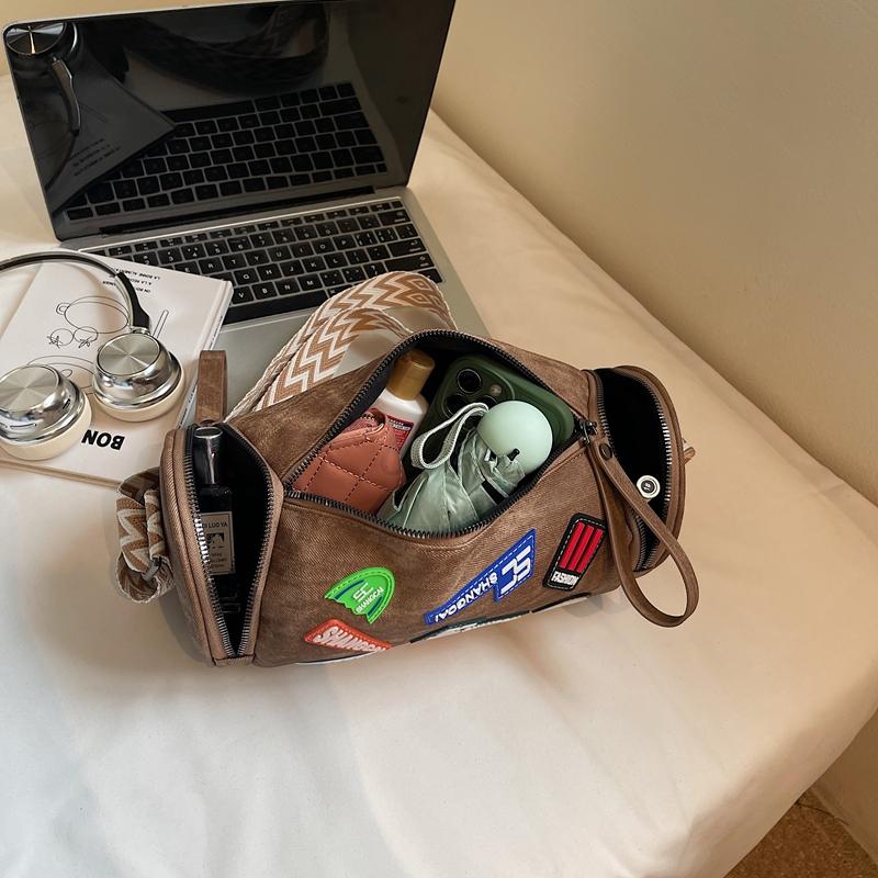 Shoulder Bag Women's Crossbody Bag Shopping Mobile Phone Bag Cylinder Bag