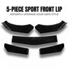 5Pcs ABS Material Universal Car Front Bumper Separator Bumper Lip Body Kit Duck Lip Separator For Subaru BRZ Car Accessories