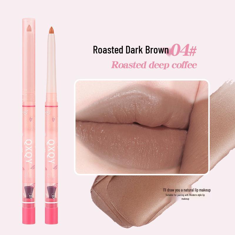 

Choose QXQY Matte Volumizing Waterproof Double-Ended Lip Liner & Lipstick for Long-Lasting Color and Perfect Outlines. 300mg
