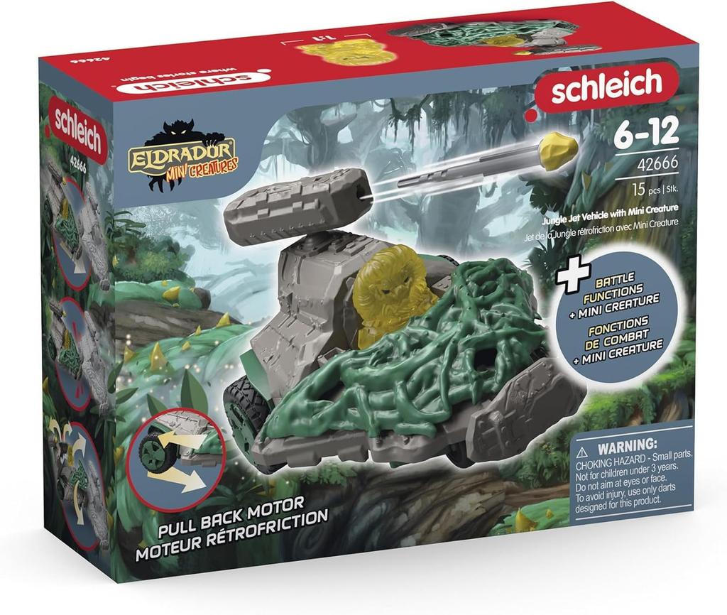 Schleich Eldorado Jungle Jet Vehicle Ages Realistic Gimmick Toy 42666 Playset, 6+,