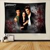 TV Twilight Isabella Edward Cullen Tapestry Wall Hanging Printed Polyester Tapestry INS Decoration Wall Decor
