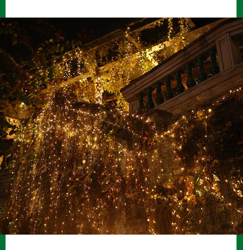 LED Solar Copper Wire String Lights for Indoor/Outdoor Holiday Decoration