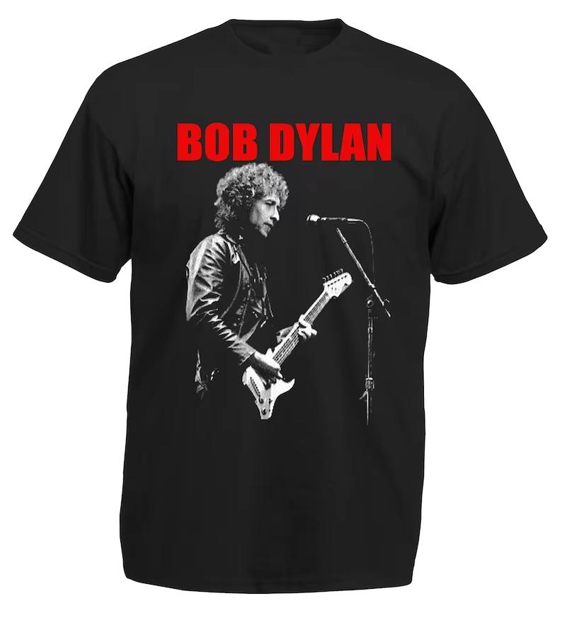 2025 Summer New Bob Dylan Rock Poet American Vintage High Street Tshirt Plus Size Casual Unisexs Unisex Top Tee Hip Hop Breathable 3XL