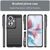 For Oppo Reno11 F 5G TPU Case Carbon Fiber Texture Back Phone Cover