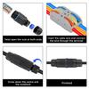 4PCS Waterproof Junction Box, 3 Way Outdoor Electrical Cable Connector, IP68 Waterproof Wire Connector Cable Range Ø 3.5-10mm
