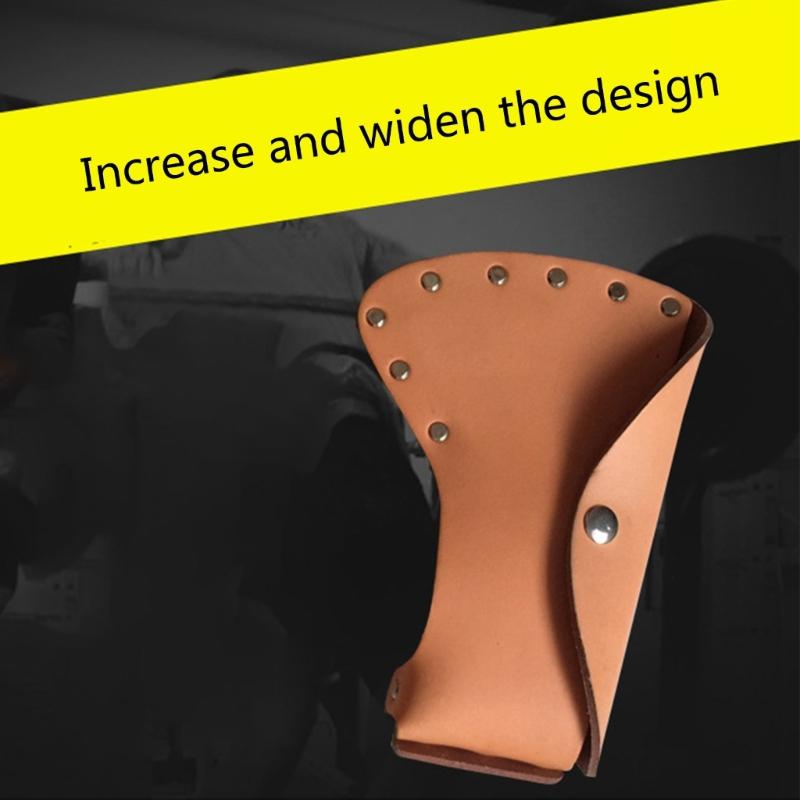 Multifunctional Leather Axes Holder Sheath Sleeve with Moisture Protection for Lumberjacks Camping & Forestry Activities