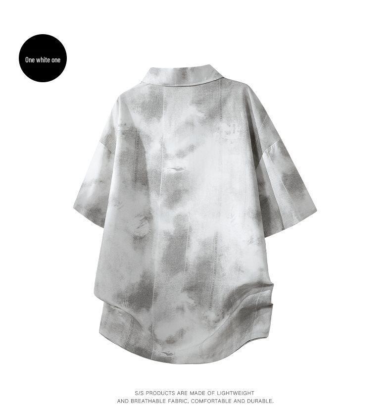 2026 Men's Summer Tie-Dye Gradient Short-Sleeved Polo