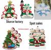 Zibei 2026 Family Tree Resin Name Blessing Christmas Ornament