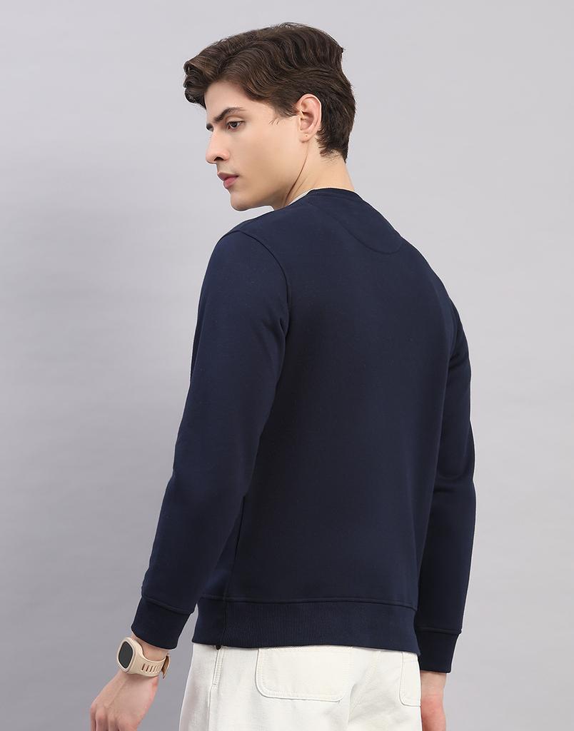 Monte Carlo Men's Regular Fit Printed Round Neck Full Sleeve Sweatshirt