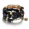 European & American Bohemian Multi-layer Agate Shell Elastic Bracelet for Women