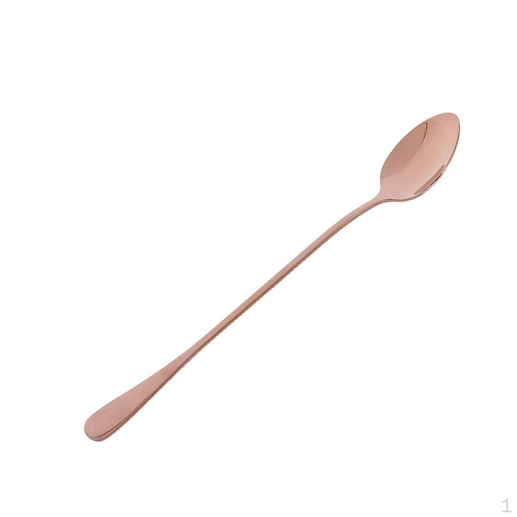 1 Piece Stainless Steel Spoon Coffee Tea Dessert Cream Gold / Rose Black Flatware Oval