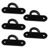 5pcs Ceiling Hook Pad Thickened Black Stainless Steel Baking Painting Fixing Eye Pad for Swing