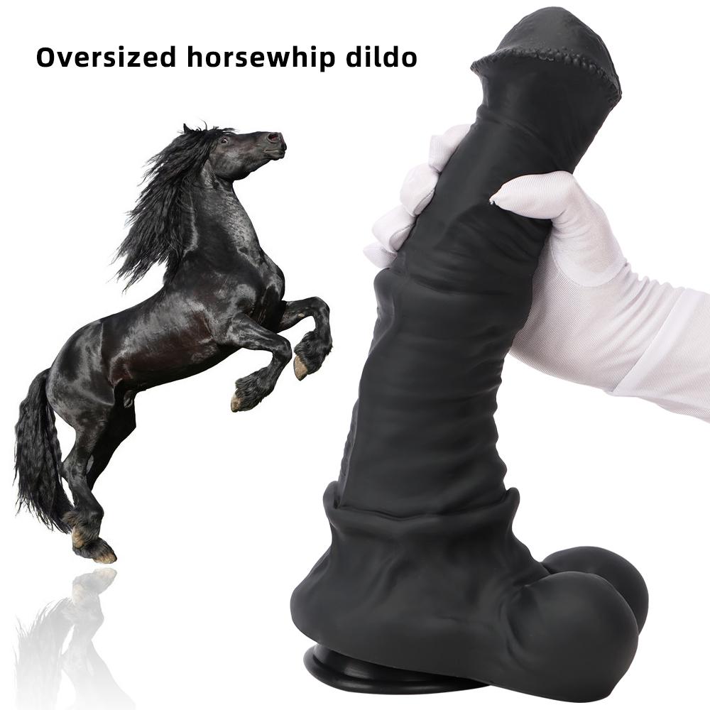 6 dimensioni gigante dildo morbido silicone cavallo cavallo animale dildo pene finto giocattoli del sesso grosso cazzo nero per le donne