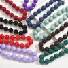 European Colorful Beaded Necklace, Ins Exaggerated Acrylic Round Bead Choker Clavicle Chain