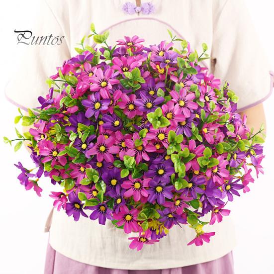 

1 Bunch Practical Vivid Appearance Easy to Care Artificial Flower 33cm 20 Heads Simulation Orchid Bouquet Decoration Photography Prop помаранчевий/жовтий