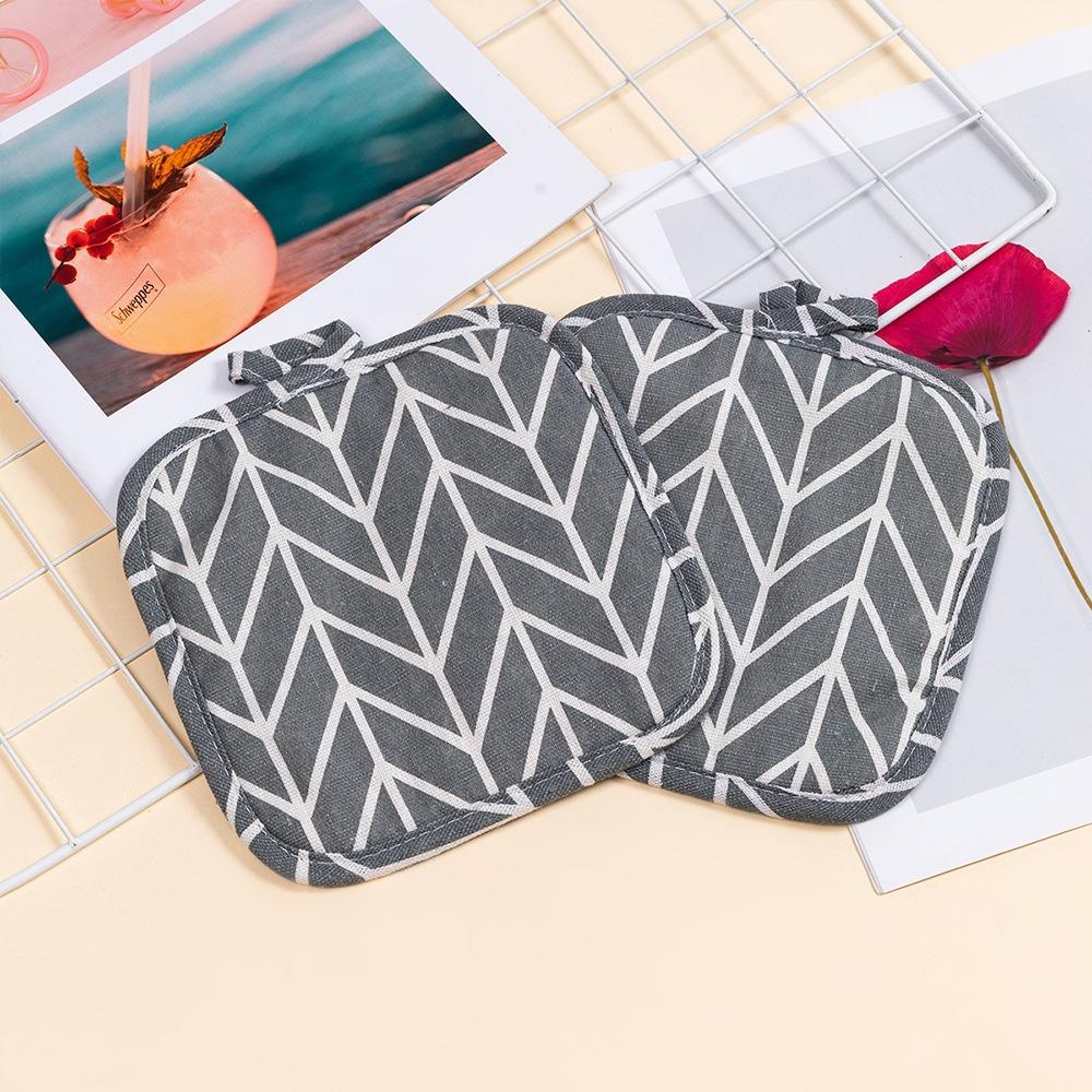 

1pc/2pcs 17cmX17cm Heat Resistant Towel Pot Holders Cotton Non-slip Mat Holder Holder Hot Pads Table Placemat Kitchen Baking 1pc серый