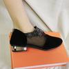 Sandals, Women's Mesh Mother Shoes, Low-heeled Flat-soled Bag Head Single Shoes, Women's 35-42 Large-size Shoes