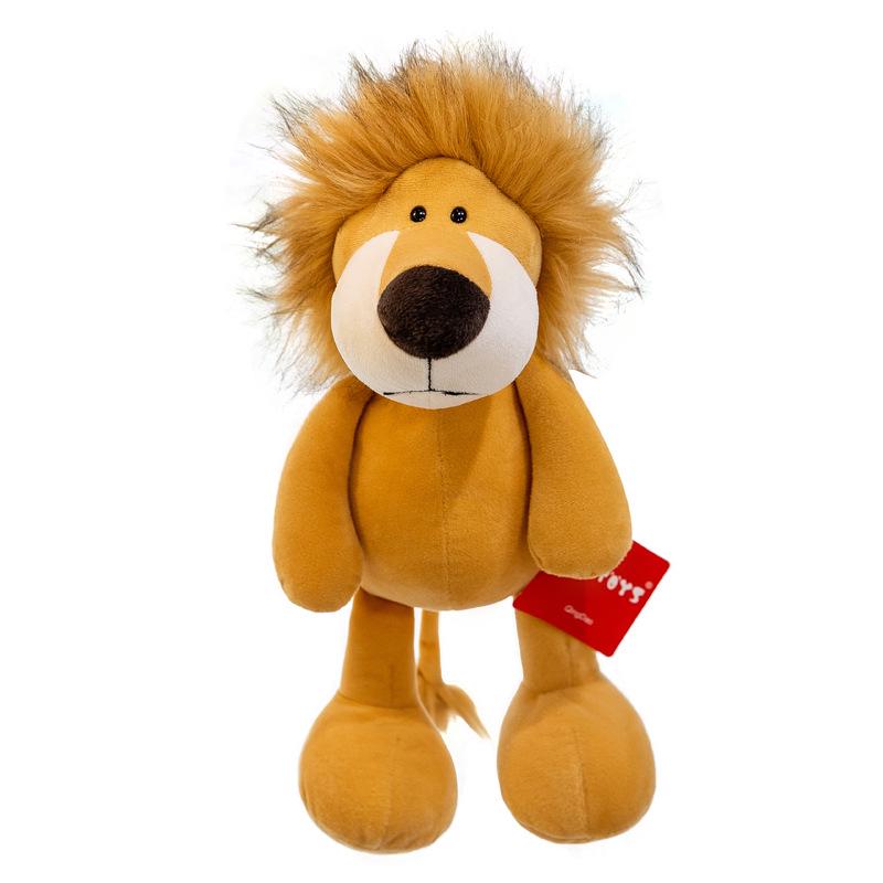 Plush Jungle Animal Dolls: Elephant, Monkey, Tiger, Lion, Giraffe – Perfect Children's Gifts
