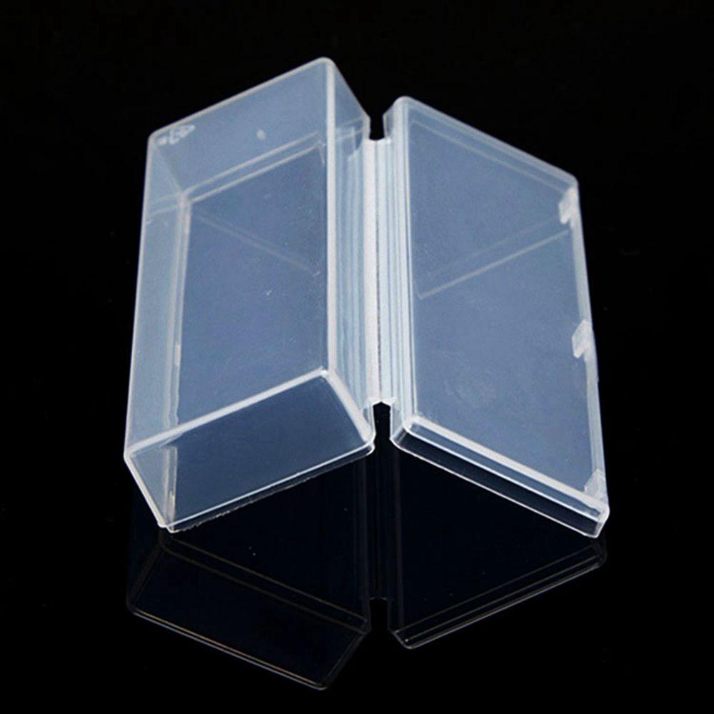 Square Clear Plastic Clips Boxes Craft Bead Holder Jewelry Diamond Container Pill Storage Supply Storage Box