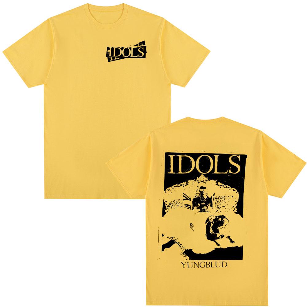 Yungblud IDOLS Album Tour Merch T Shirt Unisexs Women Clothing Hip Hop Short Sleeve Tshirts Oversized Summer Cotton Tshirt