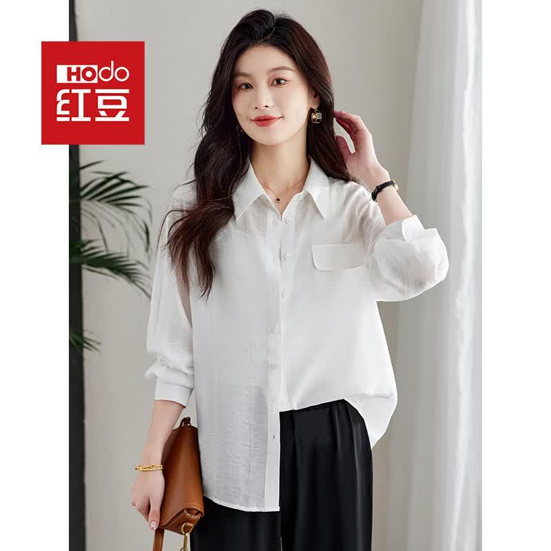 Hodo Women s Long Sleeve Loose Fit Casual Shirt XL