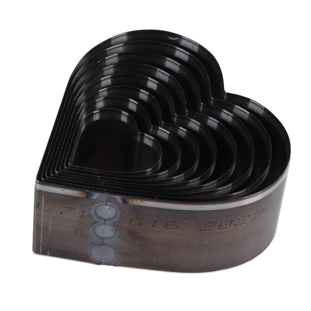 8PCS Heart Shapes Heart Shape Punching Tool Hollow Punch Set for Leatherwork, Fabric, Foam