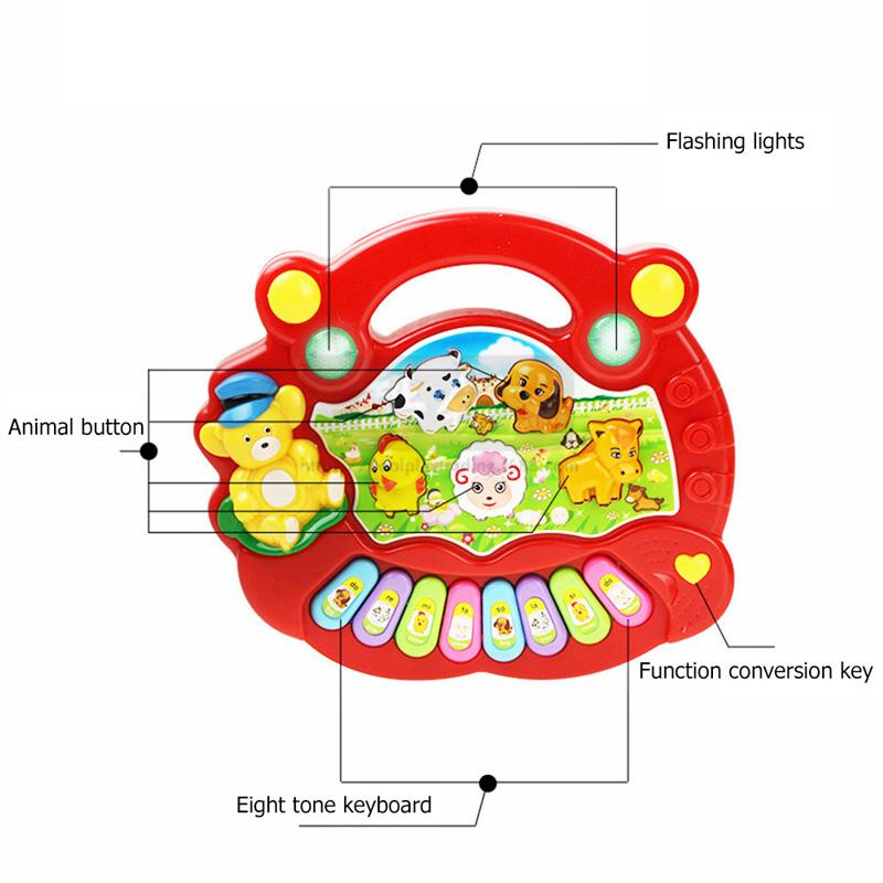 Animal Kids Education Activity Infant Toys Electronic Organ Toy Musical Learning