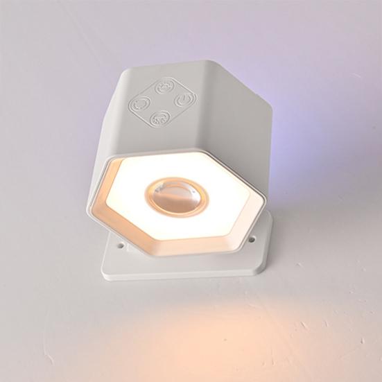 Wall Lamp with Remote Control 360-Degree Rotation Dimmable Indoor LED