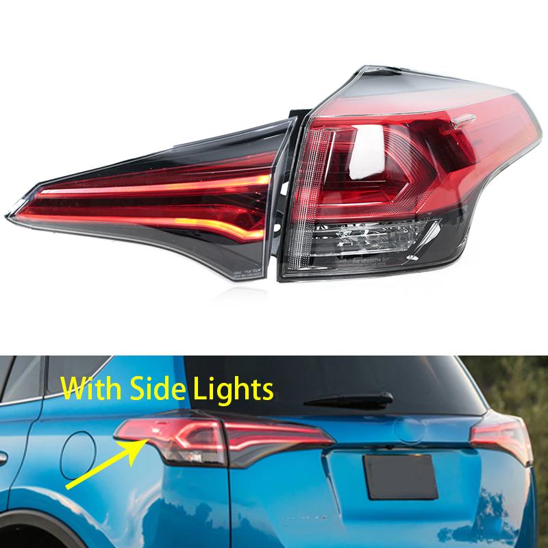 Auto LED Tail Light For Toyota RAV4 2016 2017 2018 Rear Warning Brake Stop Light Turn Signal Lamp US Version Car Accessories