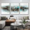 Nordic Abstract Landscape Canvas Painting Blue Oil Painting Print On Canvas Picture Wall Art Posters for Living Room Home Decor