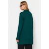 Pulover de tricotaje verde închis cu guler ridicat Tctaw24ak00007