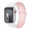 Compatible Silicone Magnetic Buckle Band for Apple Watch Series 1-11, Ultra 3, SE 3 Three-Bead Style