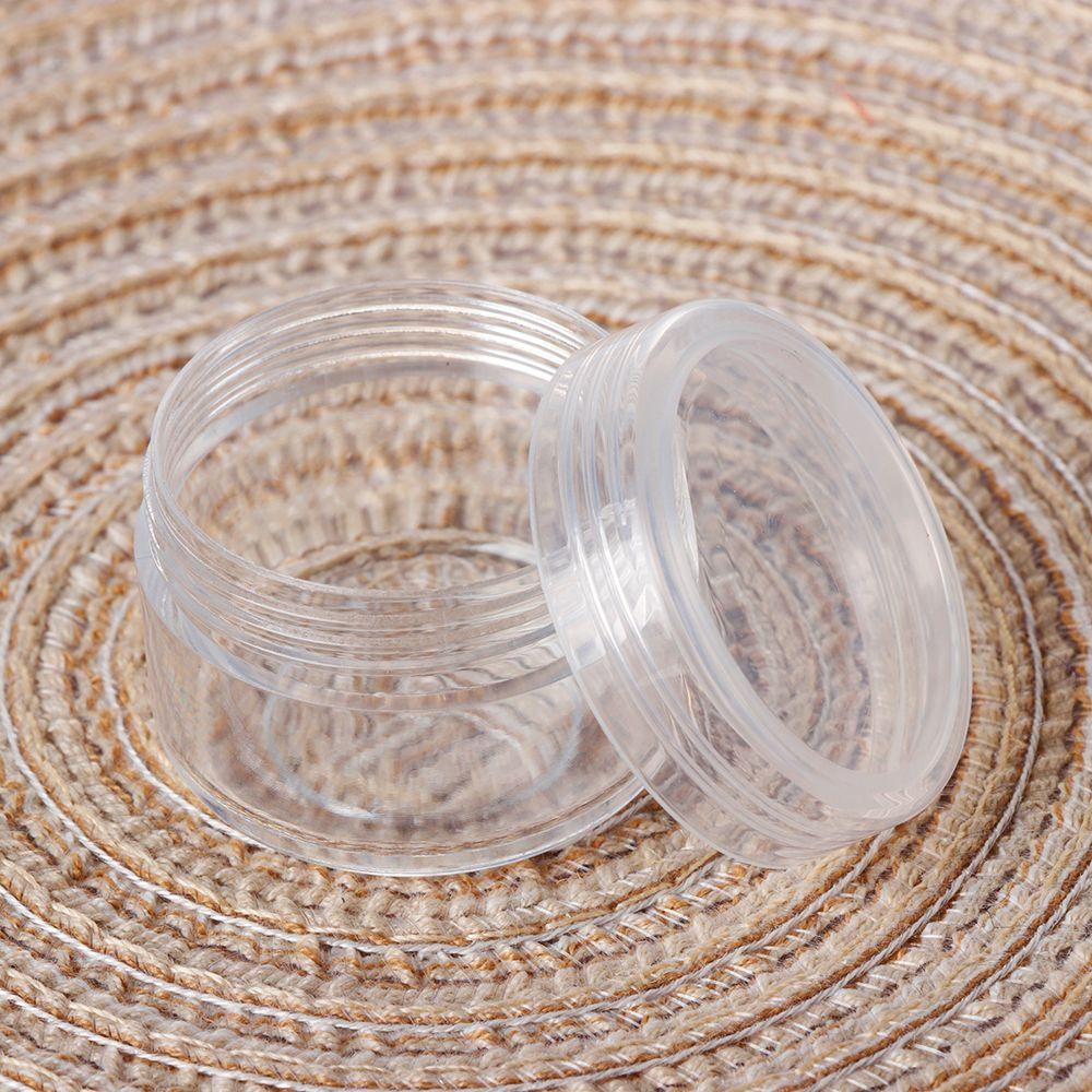 Empty Plastic Bottles Pot Transparent Sample Canisters Cosmetic Jar Storage Boxes Makeup Container