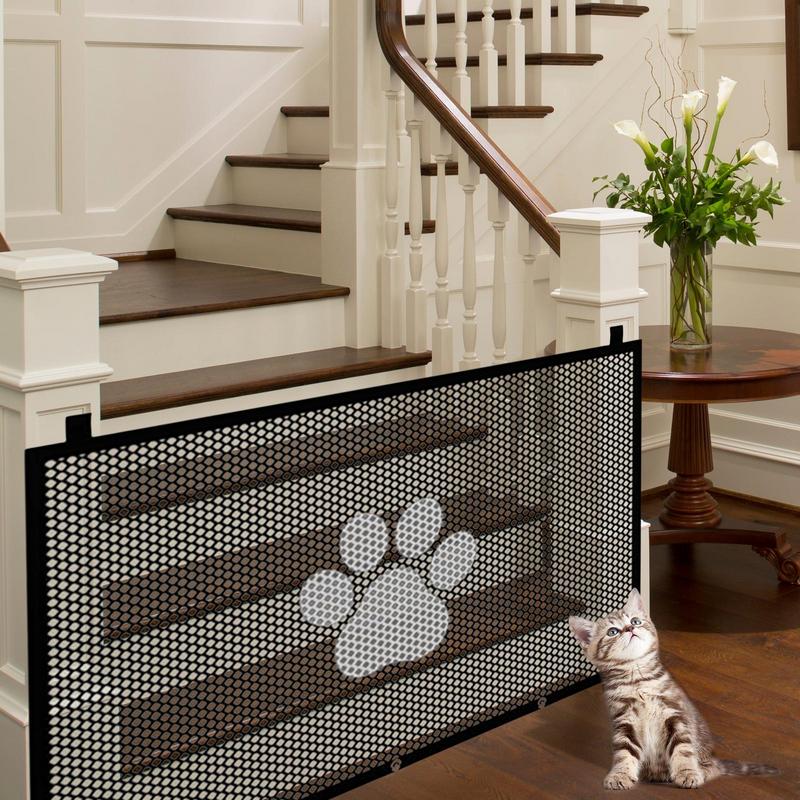Dogs Screen Mesh Gate for Doorways Stairways Pet Gate for The House Providing a Safe Enclosure for Pets to Play and Rest