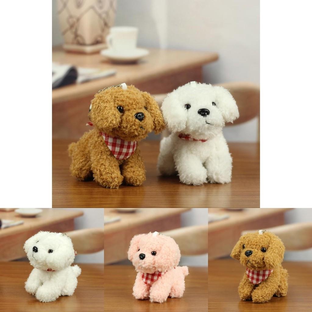 Adorable Cuddly Teddy Dog Plush Keychain Super Cute Plush Doll Gift For Kids