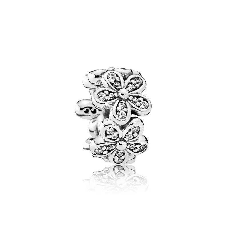 New Sparking Heart Clip Star Charm Beads Dangle Snake Fit Bracelet Necklace Beads For Diy Jewelry Women Gift