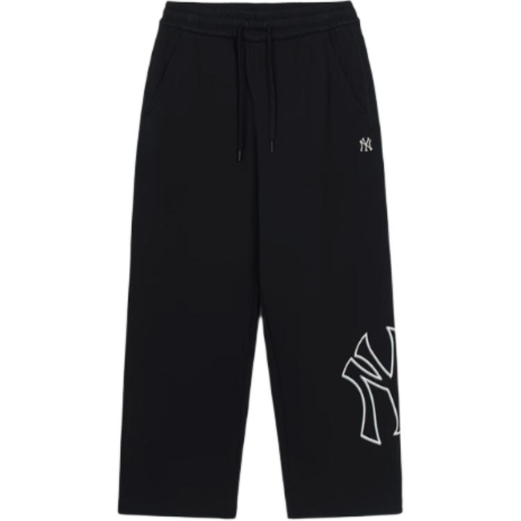 New MLB New York Yankees Basic Mega Logo New York Yankees Pants Casual Pants Unisex Black 3APTB0344-50BKS