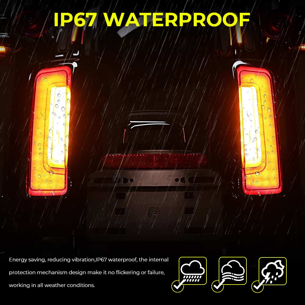 LED Saddlebag Tail Lights ABS Plastic Black Motorcycle Accessory Fit For Harley Touring Road Glide CVO/SE FLTRXSE 2023 2024 2025