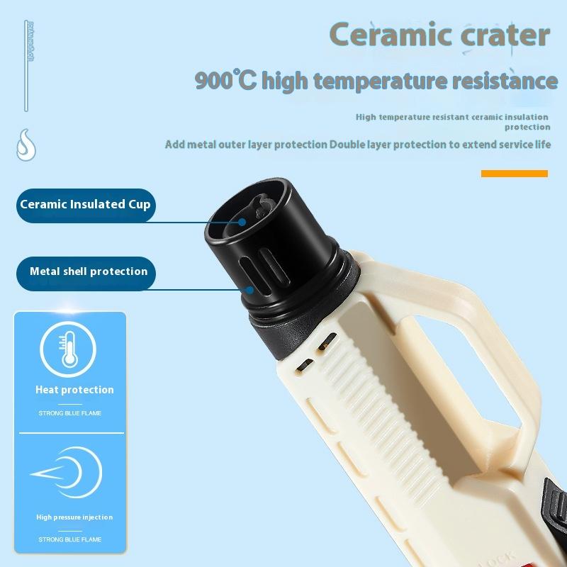 Butangasslighter Oppblåsbar lighter Vindtett fakkellighter, Bærbar kjøkkenlighter, Utendørs campinggrill lite verktøy